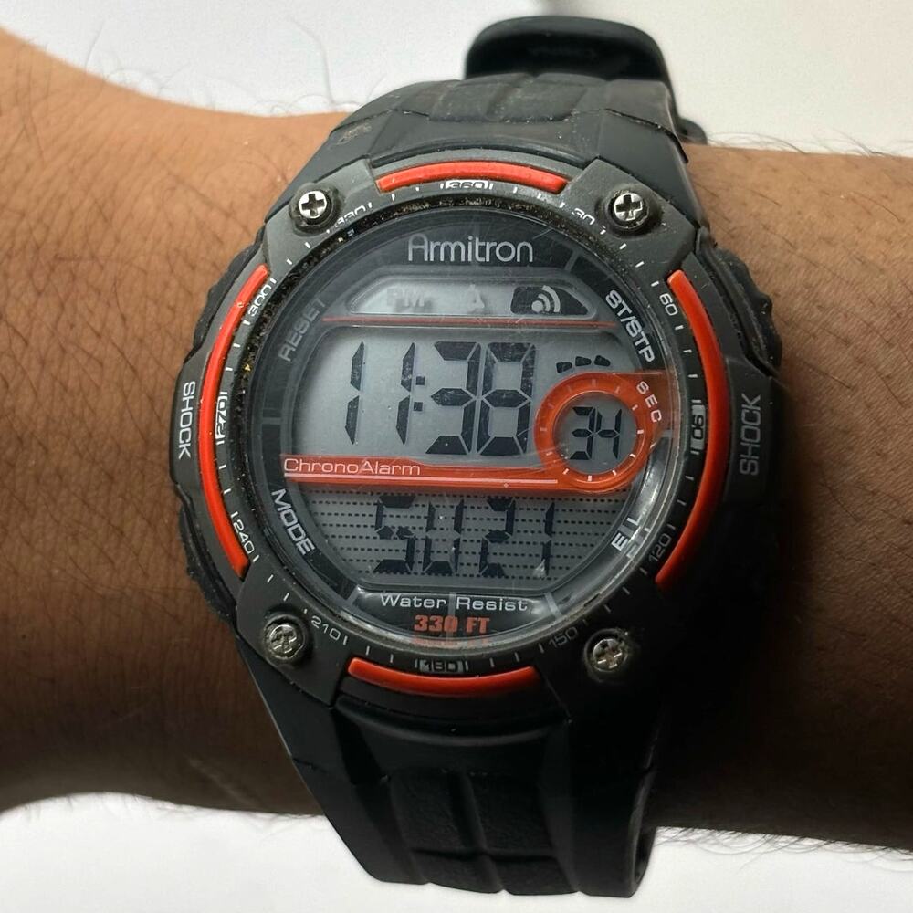 Black Armitron Digital Men's Watch